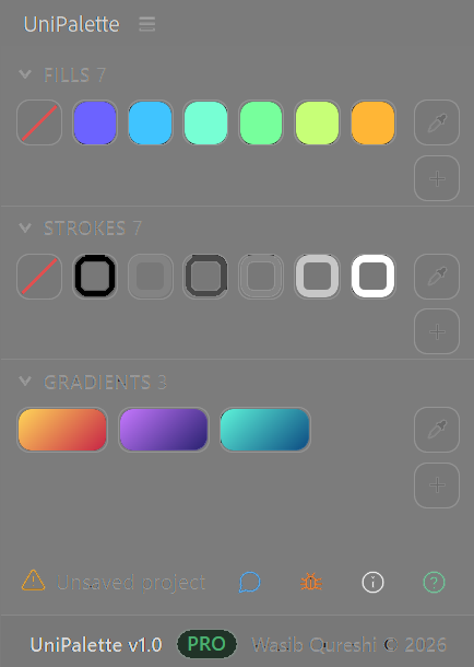 UniPalette panel in After Effects